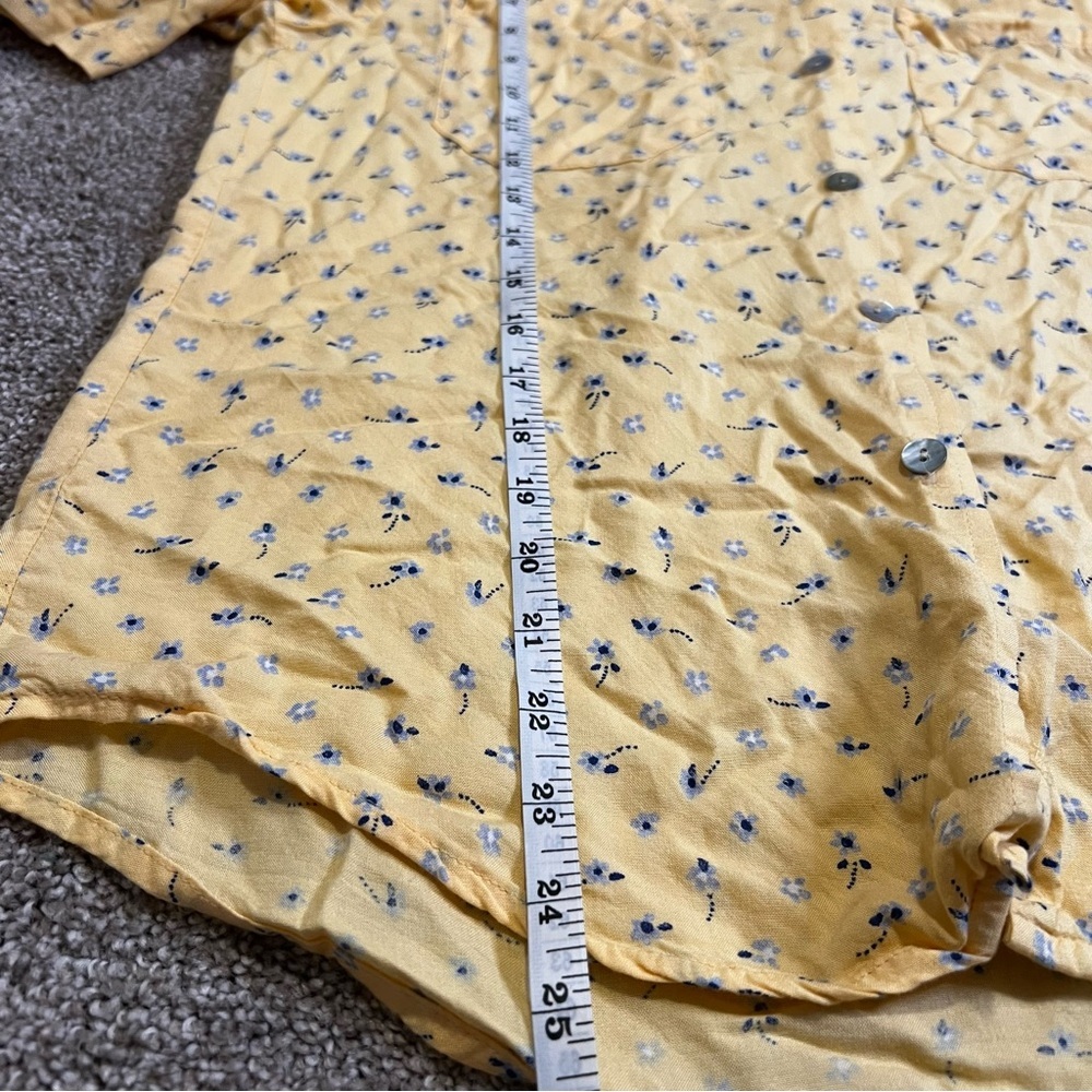 Vintage Willowbend Floral Skirt‎ Denim Vest Button Down Shirt Size Medium Spring - Picture 11 of 16